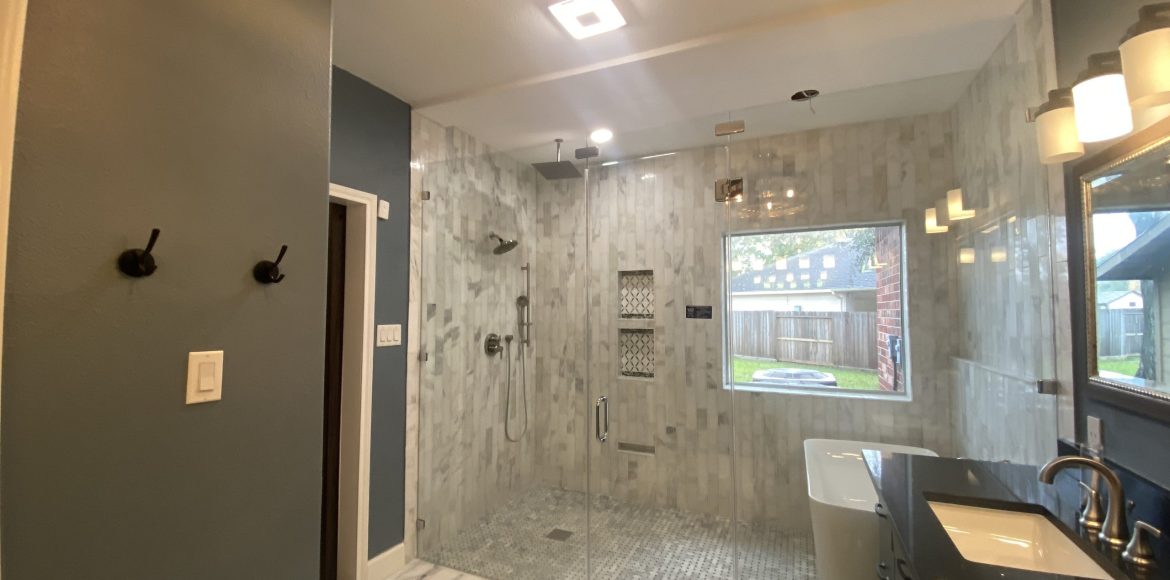 Master bath after with new wet room